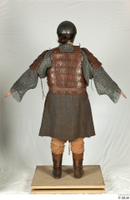  Photos Medieval Soldier in leather armor 5 Medieval clothing Medieval soldier a poses brown gambeson whole body 0005.jpg